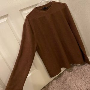 Express Men long sleeve brown shirt